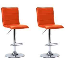 Барный стул VLX 249637, oранжевый, 2 шт.