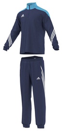 Спортивный костюм, мужские Adidas, синий/белый, S