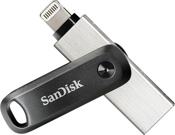 USB zibatmiņa SanDisk iXpand Go, sudraba, 64 GB