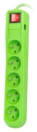 Natec Surge Protector 5 Outlet Green 1.5m