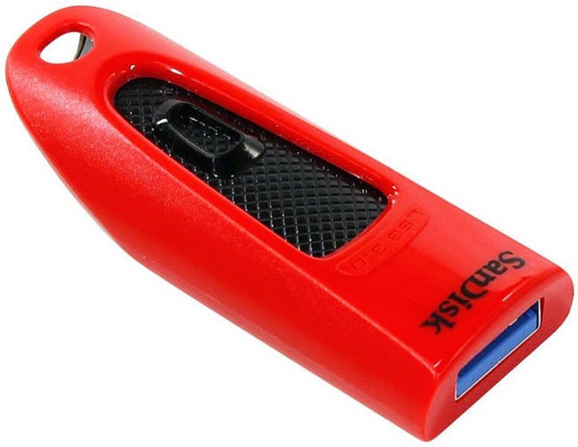 USB-накопитель SanDisk Ultra, красный, 64 GB