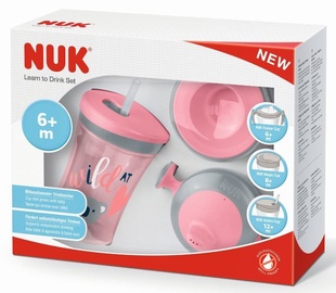 Nuk Learn To Drink Set Pink 10255397