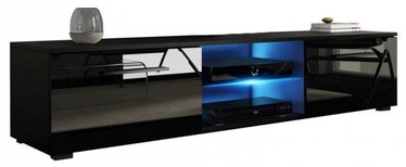 Vivaldi Meble Moon TV Stand Black/Black Gloss