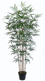 Искусственное растение в горшке бамбук Home4you, зеленый, 1500 мм