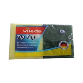 Губка для чистки Vileda Tip Top 106063,, желтый/зеленый, 2 шт.