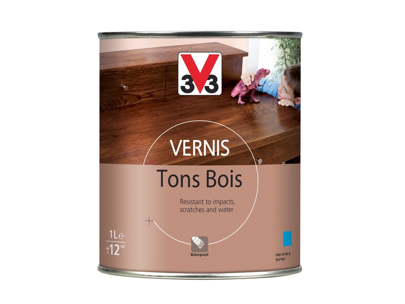 Лак V33 Tons Bois, вишневый, 1 л