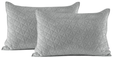 AmeliaHome Laila Pillowcase Silver 50x70cm 2pcs