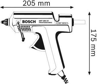 Клеевой пистолет Bosch GKP 200 CE, 500 Вт, 11 мм