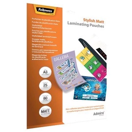 Fellowes Laminating Pouches Stylish Matt A3 25pcs