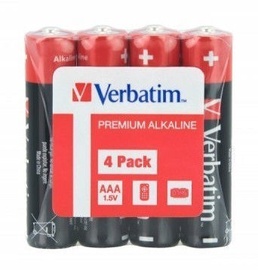 Baterijas Verbatim, AAA, 1.5 V, 4 gab.