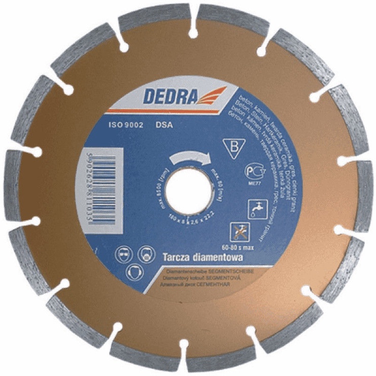 Deimantinis diskas Dedra, 110 mm x 22 mm