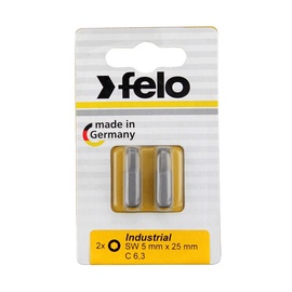 Набор насадок Felo HEX5 25mm Screwdriver Bit 2pcs