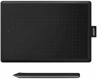 Графический планшет Wacom One Small, 210 мм x 14.6 мм x 8.7 мм, черный