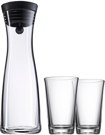 WMF Water Decanter Basic 1l + 2 Water Glasses 0.25l