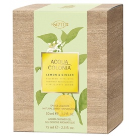 Rinkinys moterims 4711 Acqua Colonia Lemon & Ginger 50ml EDC + 75ml Shower Gel Unisex