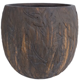 Home4you Lava Flower Pot Dark Brown 37cm