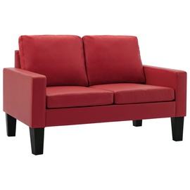 Диван VLX 2-Seater 288756, красный, 76 x 130 x 82.5 см