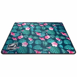 Peles paliktnis Xtrfy GP1 Tropical Gaming, 460 mm x 400 mm x 4 mm, zaļa/rozā