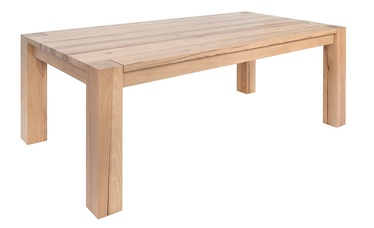 Pusdienu galds Black Red White Verde Natural Beech, 2200x1100x770 mm