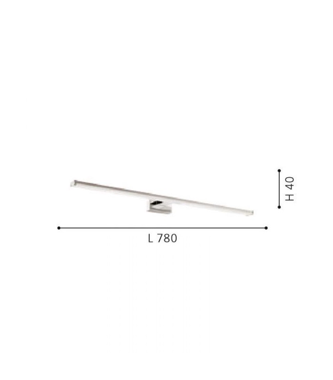 Lampa paredzēts attēliem/spoguļiem Eglo Pandella 96066, 14 W, LED, 4000 °K