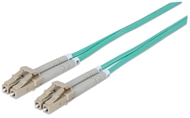 Intellinet LC-LC Fiber Optic Patch Cable OM-3 Aqua 5m