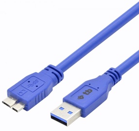 Провод TB USB 3.0 A male, Micro USB 3.0 B male, 1 м, синий
