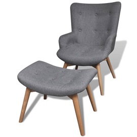 Tugitool VLX Armchair With Footstool 241673, hall, 68.5 cm x 57 cm x 87.5 cm