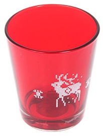 Verners Candle Holder 9x10cm Red