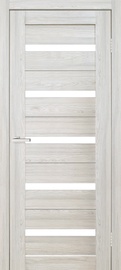 Полотно межкомнатной двери Omic Cortex 07, универсальная, серый/дубовый, 200 см x 60 см x 4 см