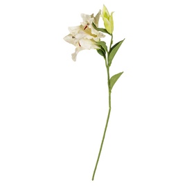 Искусственный цветок лелия, белый, 1030 мм