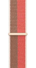 Siksna Apple 41mm Pink Pomelo/Tan Sport Loop - Regular, brūna/rozā