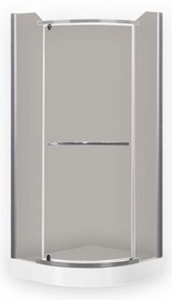 Roth Denver Shower 80x80cm Silver/Rauch