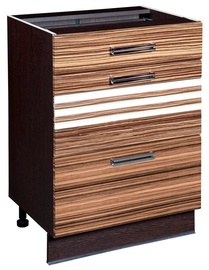 DaVita Rio 16.66 Kitchen Bottom Cabinet Wenge Oak/Brown