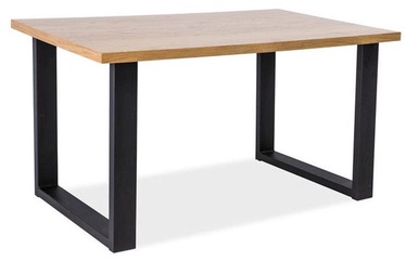 Pusdienu galds Signal Meble Umberto Oak Black, 1100x500x600 mm