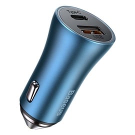 Зарядное устройство Baseus, USB 3.0/USB 3.0 Type-C, синий