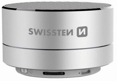 Belaidė kolonėlė Swissten Metal Bluetooth Speaker Silver