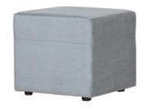 Bodzio Pouf Livonia Velor Grey