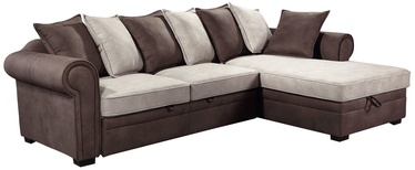 Home4you Corner Sofa Lucrezia RC Brown/Beige 28631