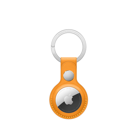 AirTag ripats Apple Leather Key Ring - California Poppy, oranž