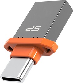 USB zibatmiņa Silicon Power C21, oranža/pelēka, 32 GB