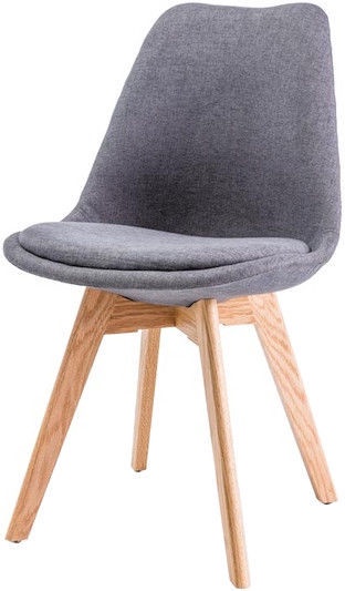 Ēdamistabas krēsls Dior, pelēka, 50 cm x 40 cm x 83 cm