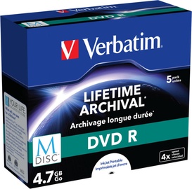 Verbatim MDISC DVD-R 4.7GB 5-Pack