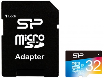 Atmiņas karte Silicon Power Superior Pro Colorful 32GB microSDHC UHS-I Class 10 + SD Adapter
