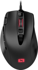 Žaidimų pelė Lioncast LM25 Black, laidinė, optinė