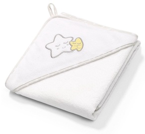 Dvielis BabyOno Terry Hooded White, 76x76 cm
