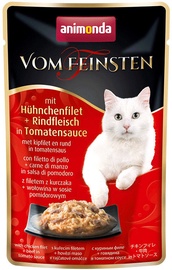 Animonda Vom Feinsten Adult Salmon & Chicken Fillet & Beef In Tomato Souce 50g