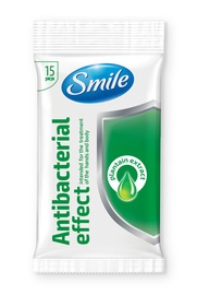 Влажные салфетки Smile, 15 шт.