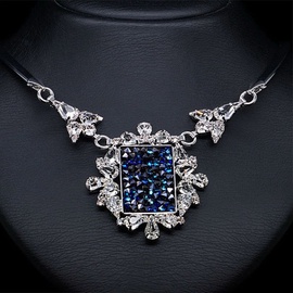 Diamond Sky Necklace Crystal Mosaic With Swarovski Crystals