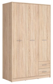Black Red White Nepo Large Wardrobe Sonoma Oak