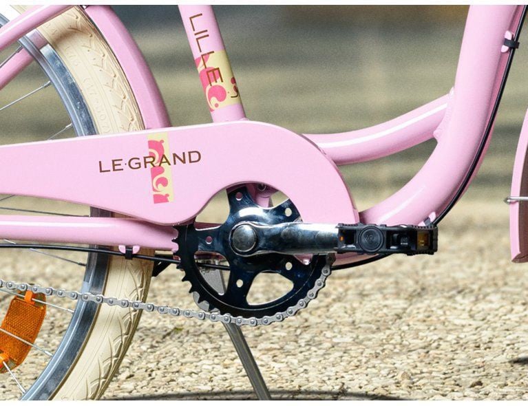 Vaikiškas dviratis Legrand Lille Jr, rožinis, 24"